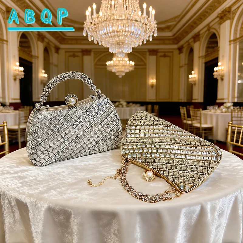 

Новая женская сумка для вечеринок с бриллиантами и блестками, роскошная брендовая модная женская сумка через плечо