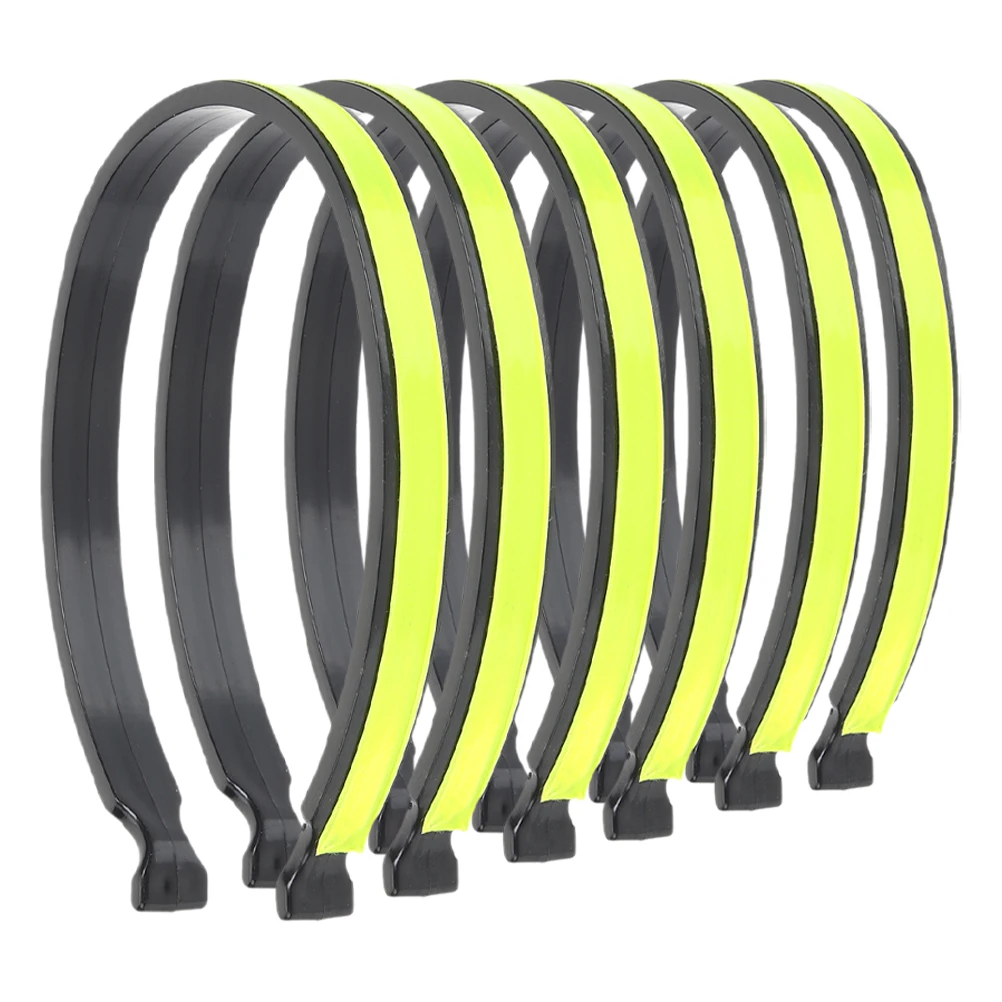 

3 Pairs Reflective Riding Pants Clips Cycling Bike Trouser Band Tape Leg Cycle Trousers Light Green Men Women