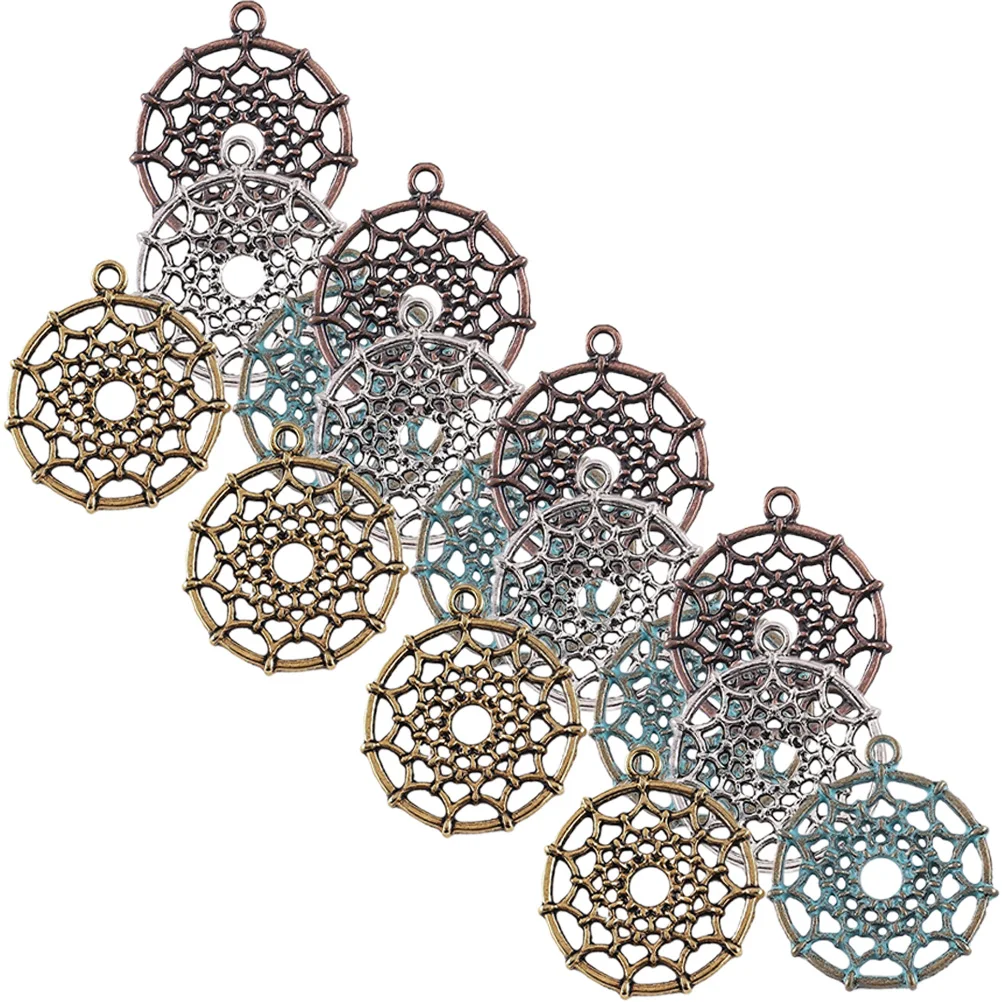 

50pcs Dream Catcher Pendant Mini Charms Strong Alloy Durable Earrings Jewelry Making Supplies Bracelet Materials Girls Charm
