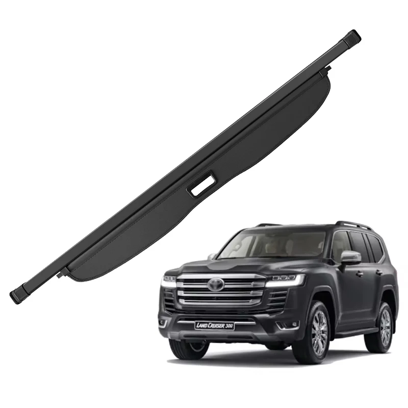 For Toyota Land Cruiser LC300 Retractable Trunk Cargo Cover Parcel Rack Waterproof Shield Privacy Auto Accessories