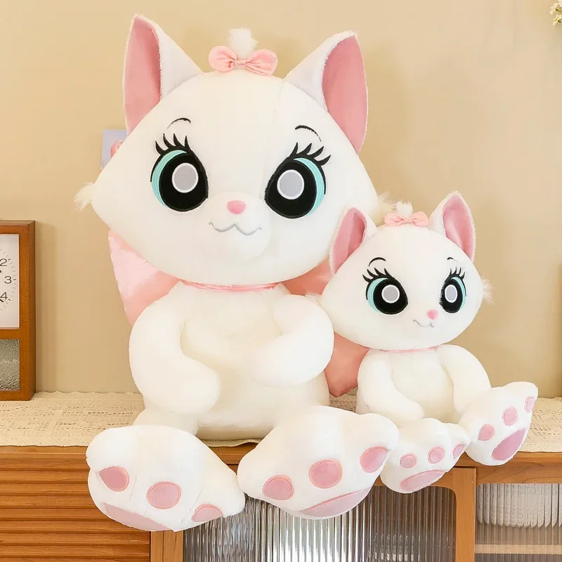 30-75cm Disney Marie Cat Plush Toys Cute Anime Doll Stuffed Toys  Cartoon Cat Plushie Kawaii Pillow Soft Dolls Gift for Kids