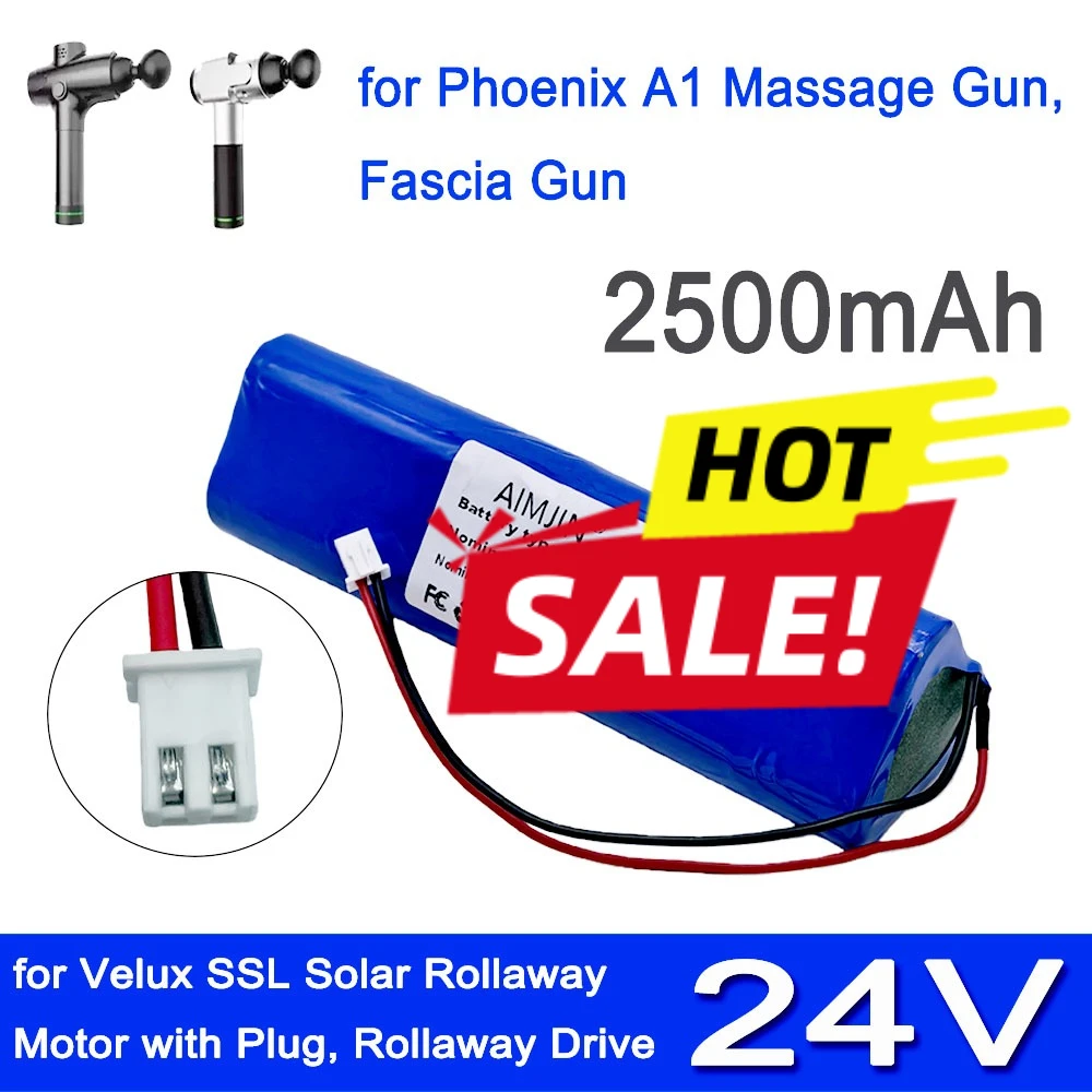 

Аккумулятор литий-ионный 24В 2500мАч 6S1P для массажного пистолета Phoenix A1 (замена)