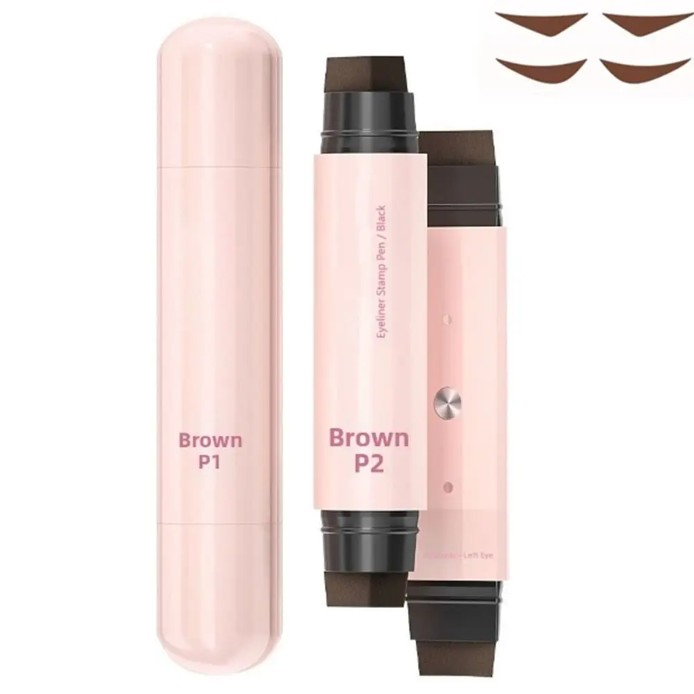 新しい防水アイライナースタンプ速乾性長持ちアイライナースタンプ使いやすい黒色アイライナースタンプペン