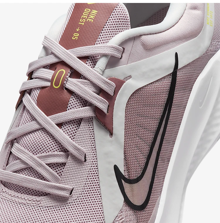 Nike Authentic Quest 5 Damen-Sport-Laufschuhe mit Stoßdämpfung DD9291-010 – Detail 9