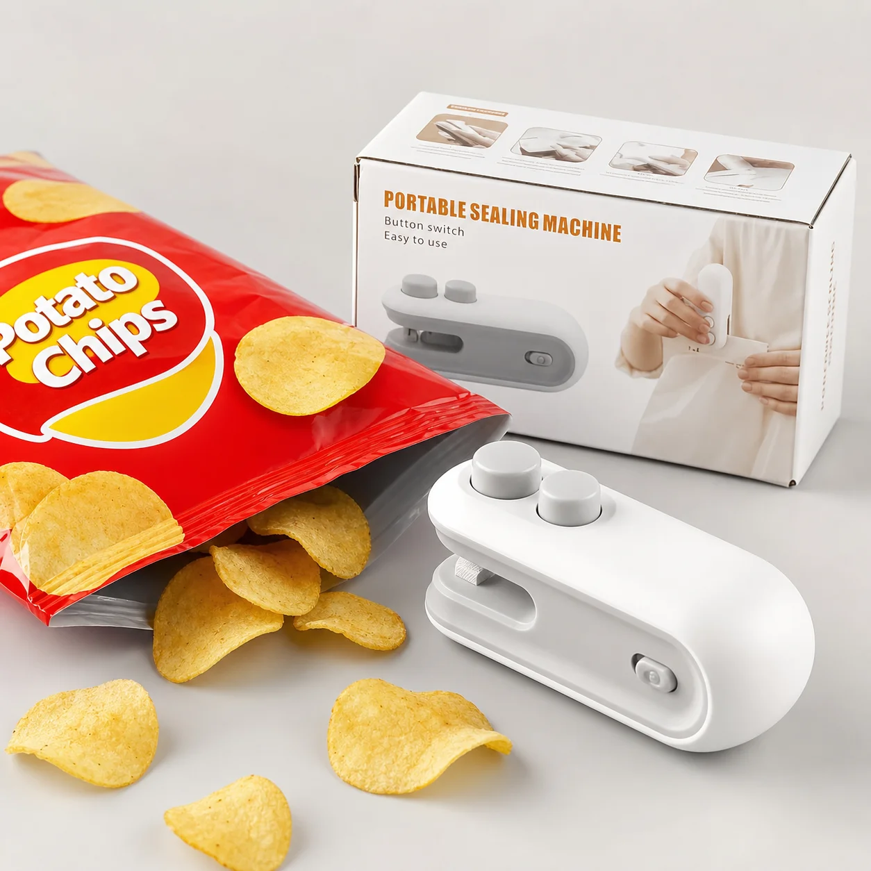 Handheld Handheld Mini USB Rechargeable Vacuum Sealing Machine Portable Food Preservation Tool for Potato Chips Snacks Coffee Moisture-Proof Fresh-Keeper for Home And Travel - Aliexpress Deal