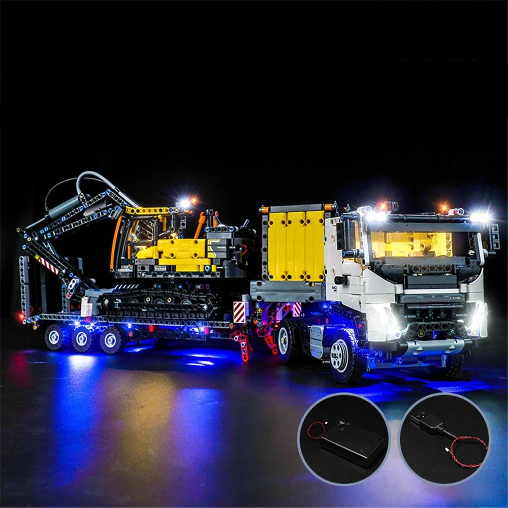 Conjunto de iluminação para escavadeira elétrica LEGO FMX Truck EC230 42175 sem bloco de construção (apenas kit de luz LED)