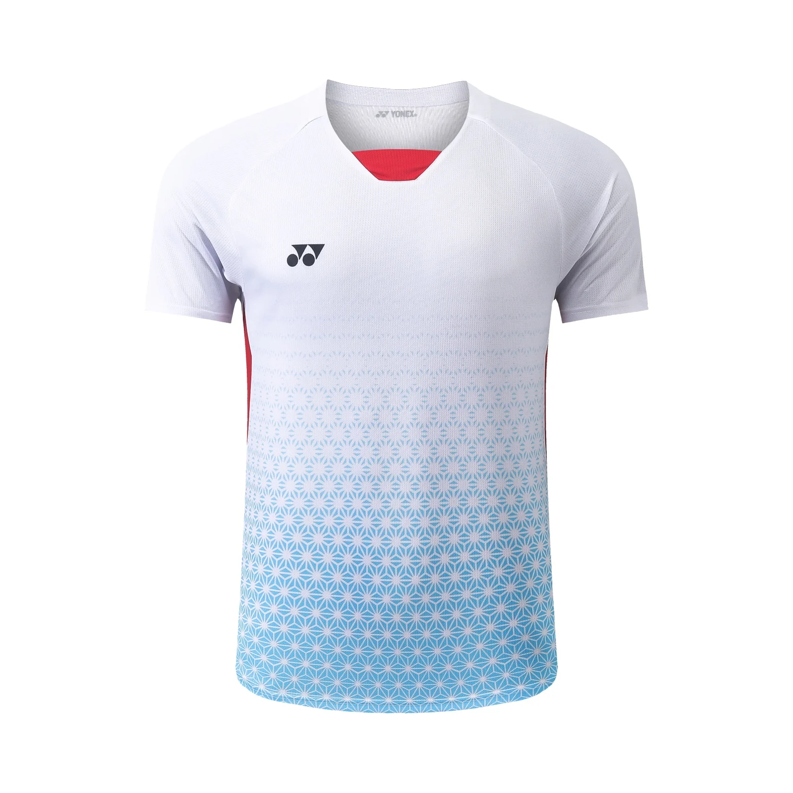 Customized men\'s and women\'s badminton T-shirt Breathable quick drying light V-neck tennis shirt accept customized service