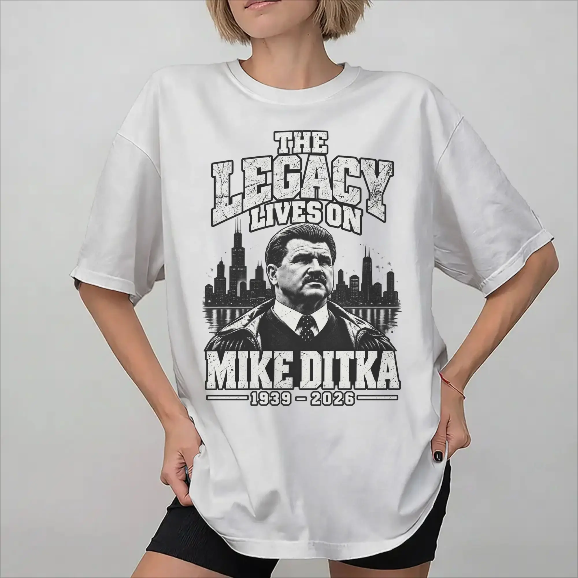 RIP Mike Ditka  Tee Shirt for Men Women Gift Idea T Shirts  100% Cotton Clothing