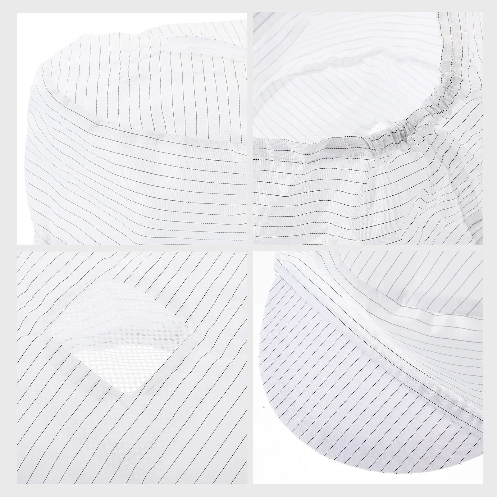 

5pcs Anti-Static Working Cap Breathable Lightweight Washable For Cleanroom Electronics Food Factory Durable Protective Workwear