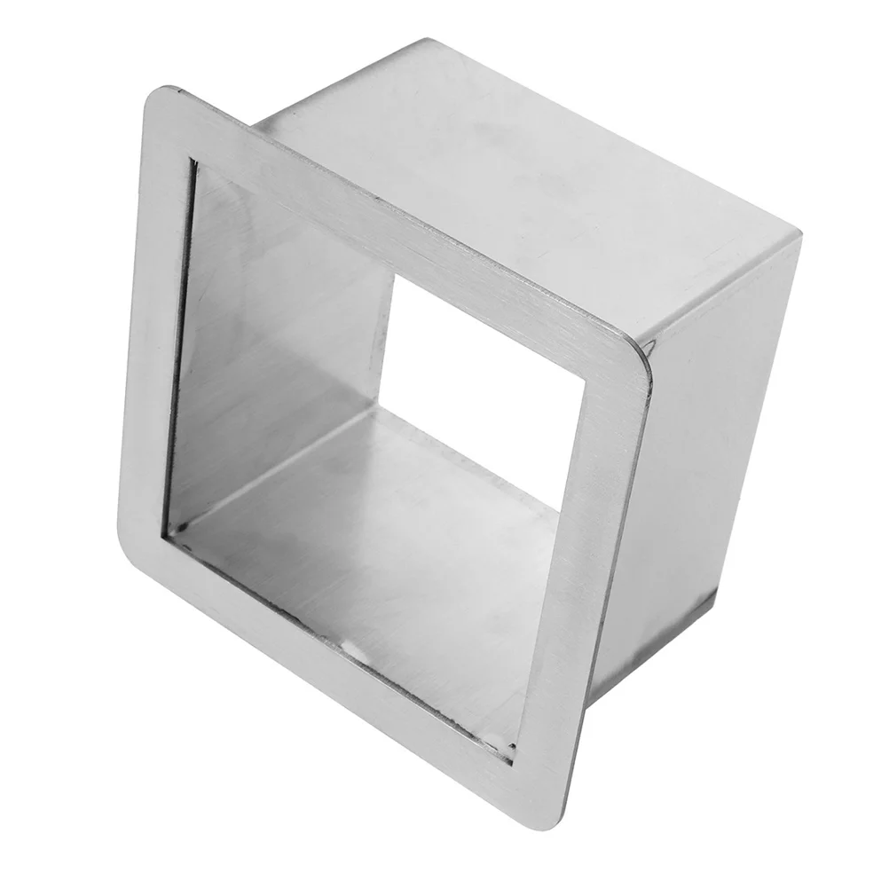 

Stainless Steel Trash Chute Grommet Silver 304 Easy Trash Cans Countertop Kitchen Square Removable