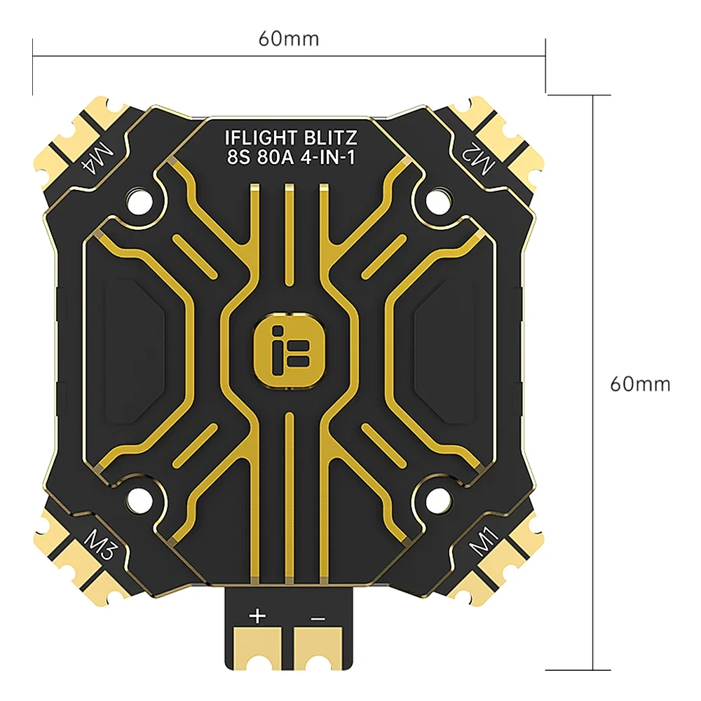 IFlight BLITZ E80 Pro 4-IN-1 ESC BLHeli32 2-8S Lipo는 RC FPV 드론용 DShot/ DShot150/ 300/ 600/ MultiShot/ OneShot 등을 지원합니다.