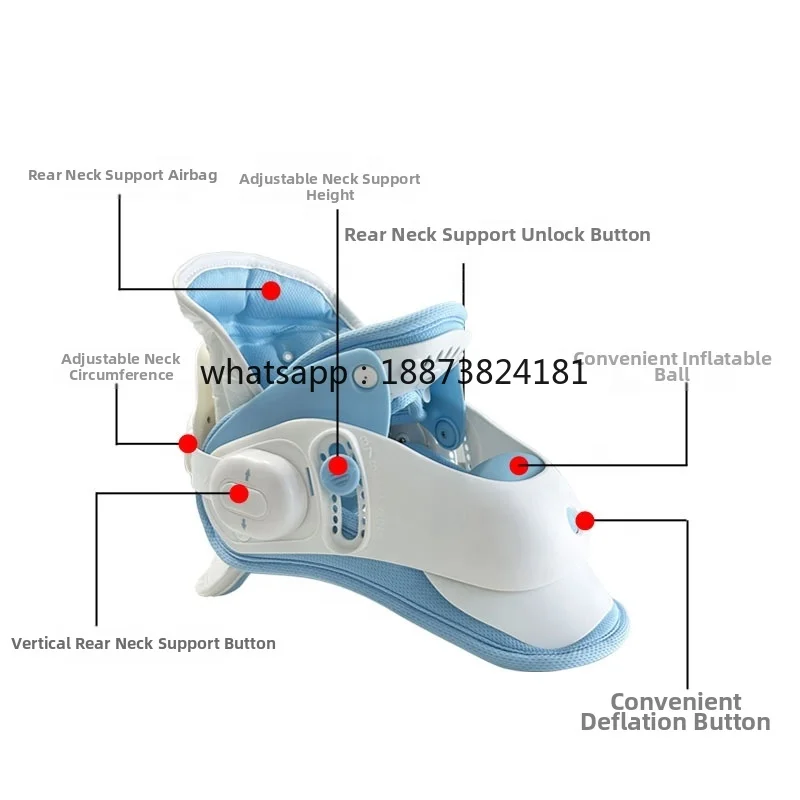 Best Seller Inflatable Bondage Cervical Collar Plastic Sponge Neck Support Brace for Shoulder Massager Cervical Massage fast shi