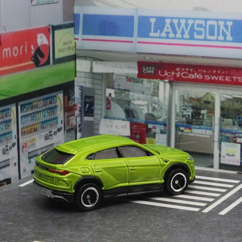 TAKARA TOMY Tomica, имитация легкосплавного автомобиля, красный и белый ящик 02, Lamborghini Bison SUV, игрушечная модель автомобиля, детские подарки