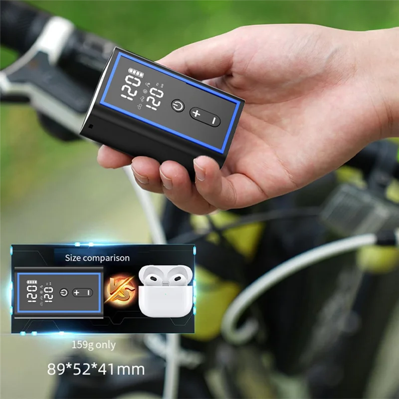 

Super Mini Bicycle Car Mounted Portable Pump Car Mounted Portable Pump 120Psi Intelligent Charging