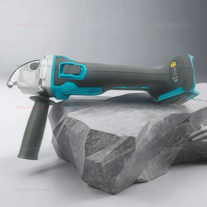 Беспроводная бесщеточная электрическая угловая шлифовальная машина 18 В, перезаряжаемый электроинструмент для шлифования металла, дерева, DIY проекты, совместимость с Makita