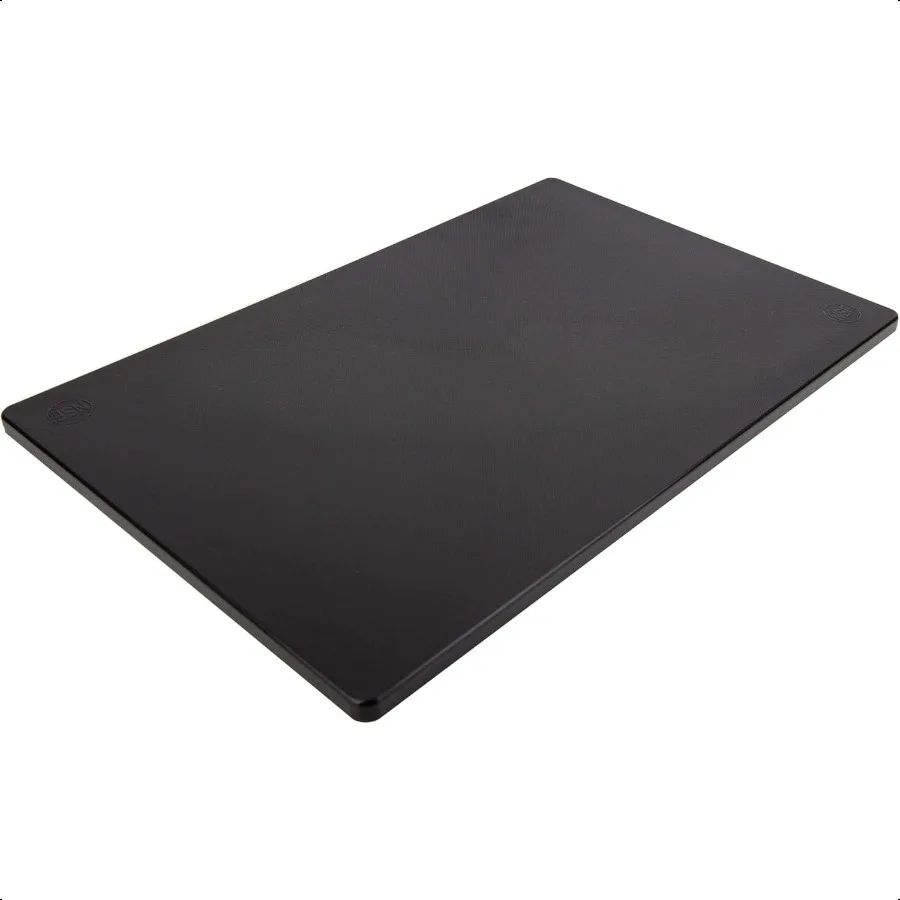

Large 18 x 12 Black Plastic Cutting Board 1 2 Thick HDPE for Restaurants and Profional Kitchens NSF