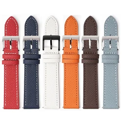 Genuine Leather Strap for Omega x Swatch Moonswatch Butterfly Buckle Quick Release Classical Men Women Replace Watch Band 20mm