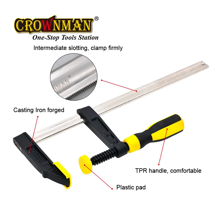 Heavy Duty Woodworking Hand Diy Tool Repair Tool Movable 6"/10"/12"/16"/20"/32" F-clamp Bar Fixing Fixture Clamps