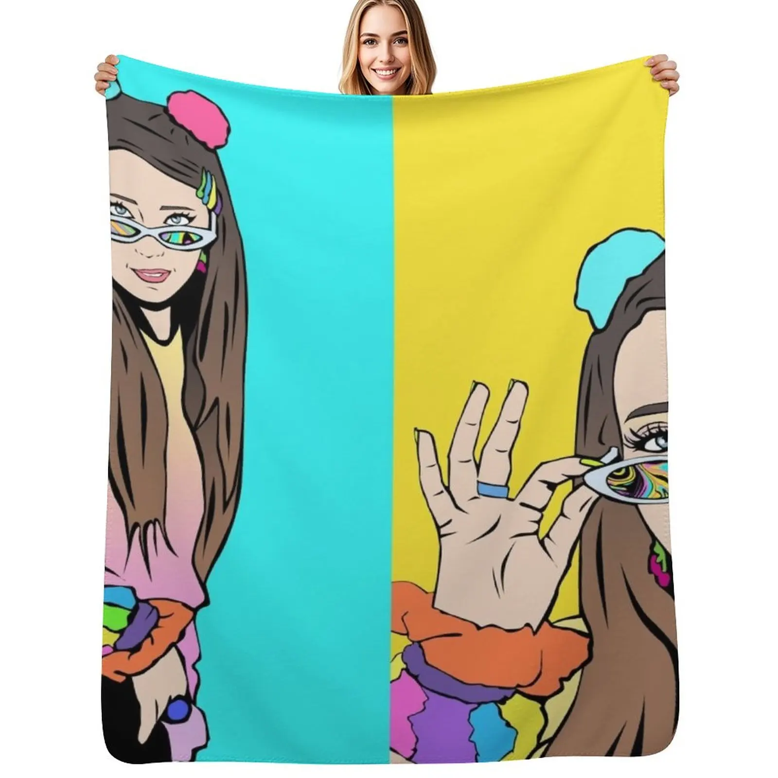 

Jenna Marbles Throw Blanket Thermals For Travel Bed covers for babies Blankets For Sofas Blankets