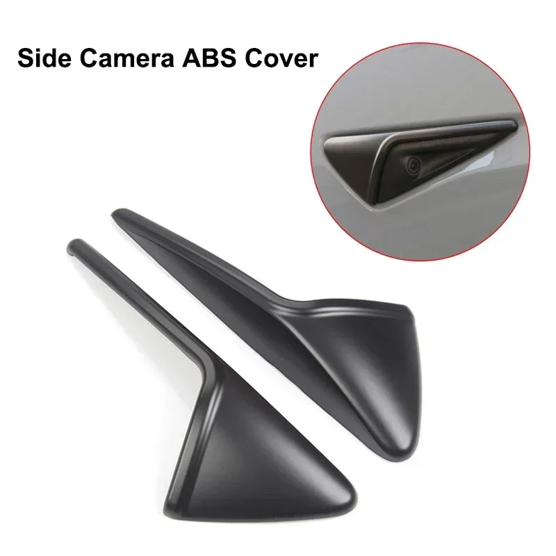 

Для Tesla Model 3Y боковая крышка камеры из углеродного волокна ABS крыло защитная наклейка на крыло модификация Декор аксессуары 2021-2023