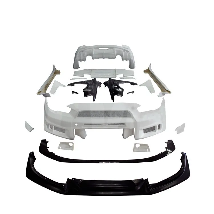 GLASFASER-KÖRPER-KIT für 2008–2015 LANCER EVOLUTION EVO X VORDERE HINTEN STOßSTANGEN 2014 VRS VER ULTIMATE STYLE