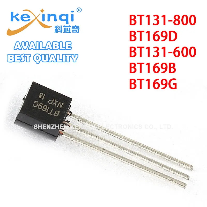 20pcs BT131-800 BT169D BT131-600 BT169B BT169G TO92 Single Bidirectional Thyristor