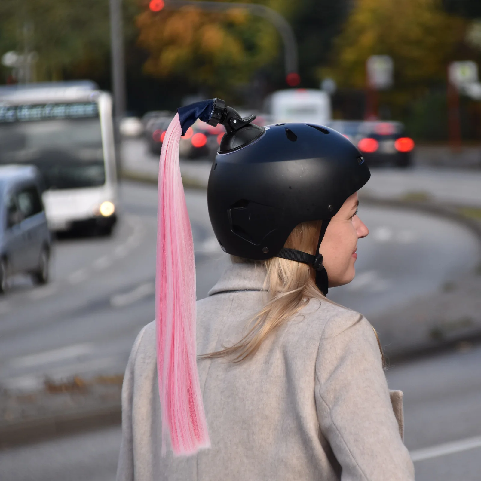 

Knight Braided Wigs High Temp Wire Decorative Ponytail Wear Resistant Motorcycle Accessory Durable Fashion