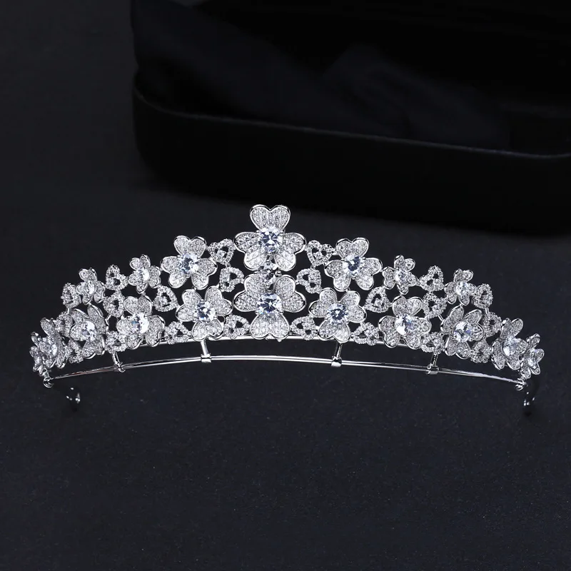 

New Elegant Fashion Flower Jewelry Women Tiara Crown Dress Accessories Suitable for Wedding Prom Holiday Host Gift H-29