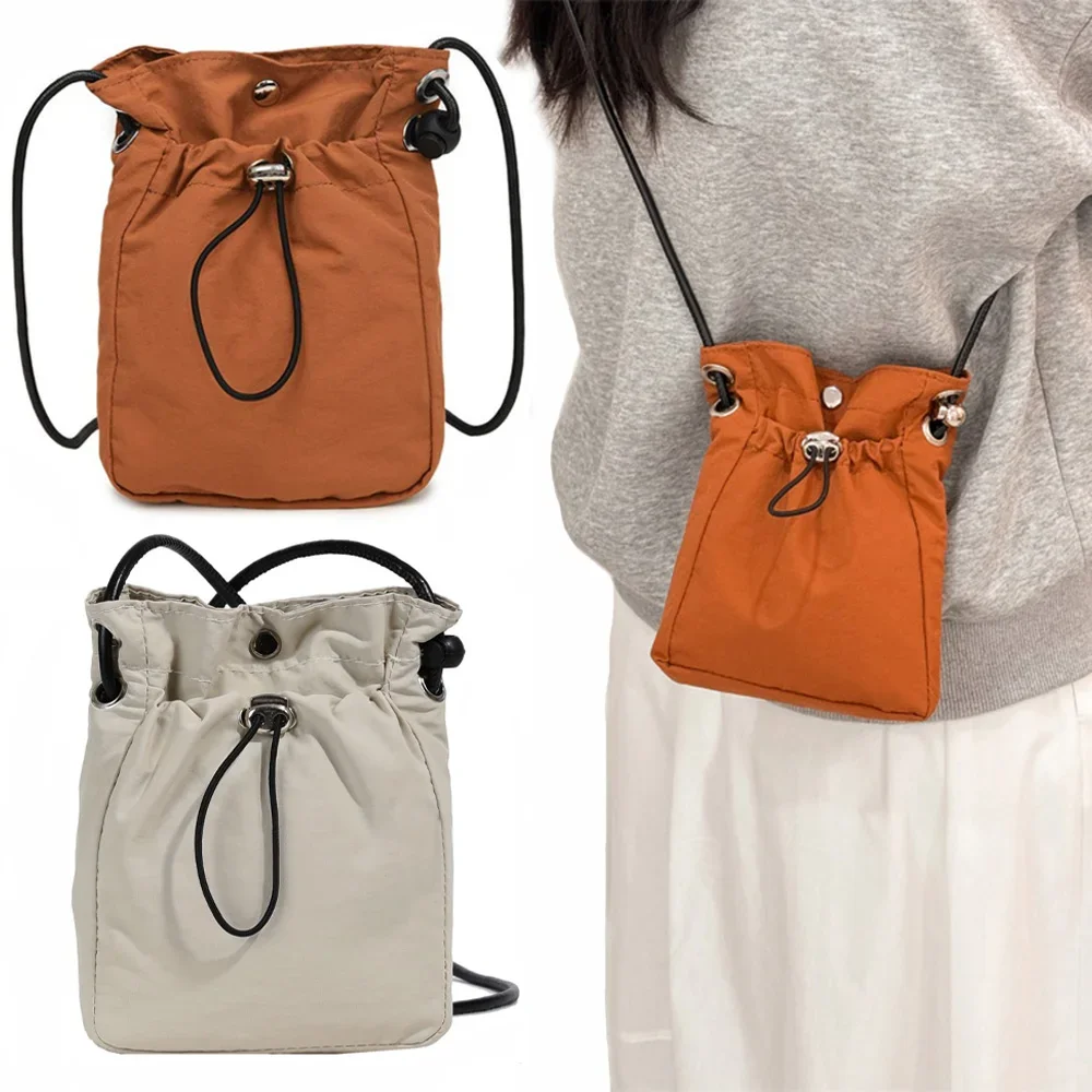 

Nylon Crossbody Bag Soft Mini Phone Wallet Multifunctional Square Shoulder Bag Crossbody Purse Canvas Purse Messenger Bag