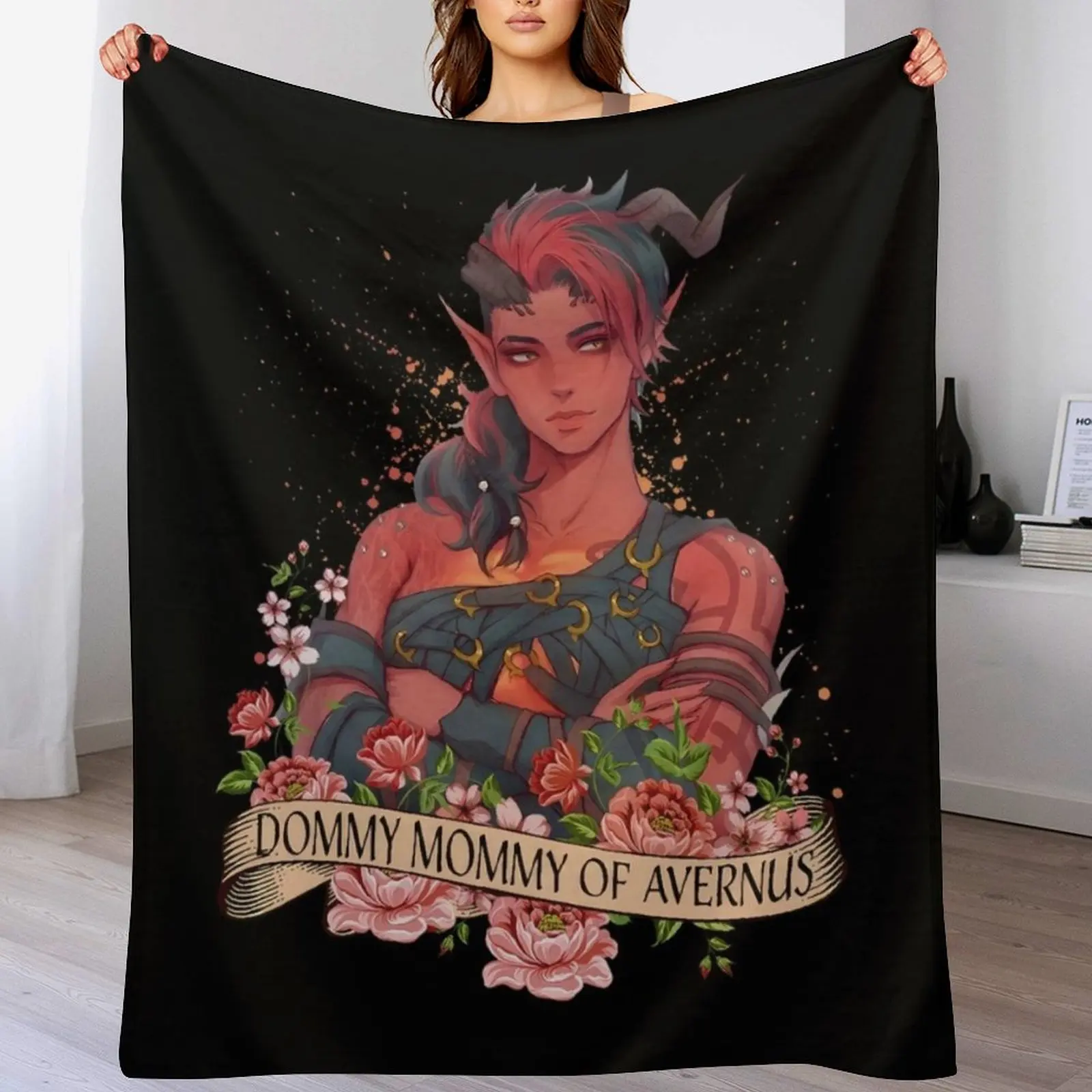 

Karlach Dommy Mommy Of Avernus Throw Blanket Durable Warm Blanket for Daily Home Use