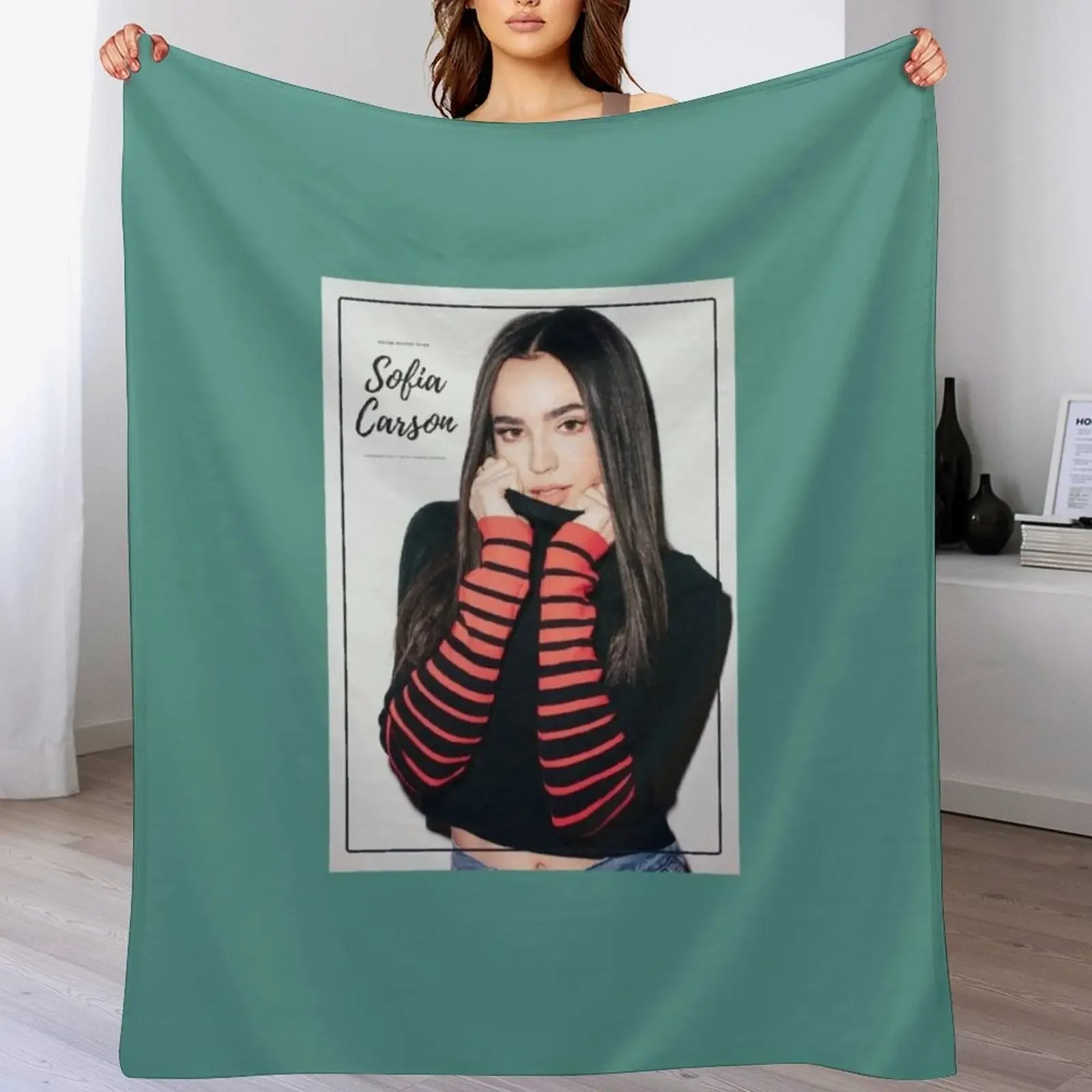 

Sofia Carson Throw Blanket Designers warm winter Blankets For Bed Plaid Blankets