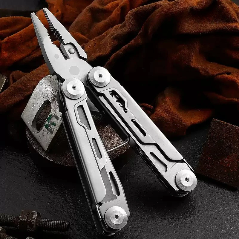 Outdoor Multi‑Tool Pliers,Camping Pocket Folding Multi‑Plier,Precision Stamped Stainless Steel Tool