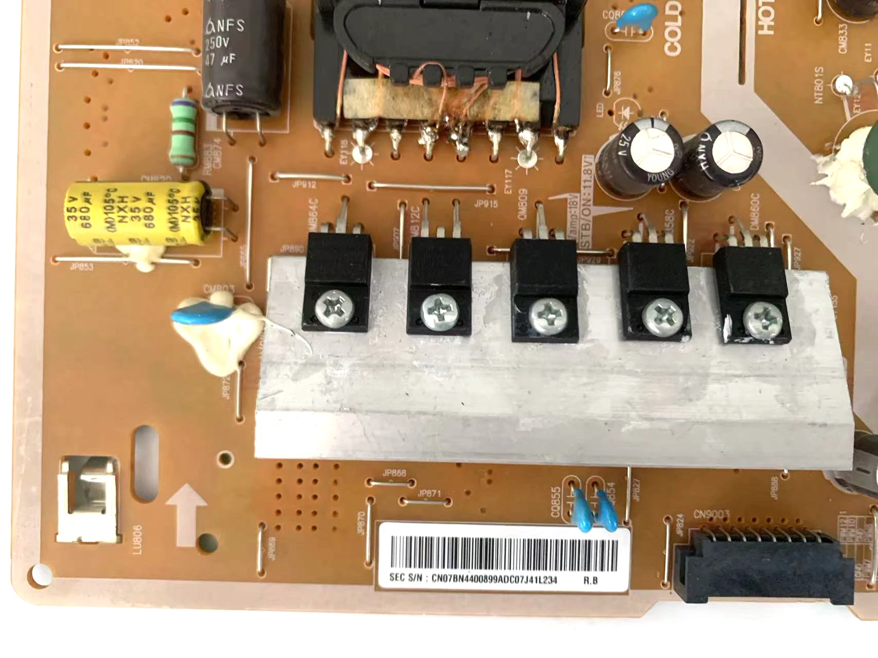 Genuine BN44-00899A = BN44-00899B L49E7N_MDY L49E7_MDY Power Supply Board is for QN55Q7FAMF QN55Q7FDMF QN55Q75FMF QN55Q7FVMF TV