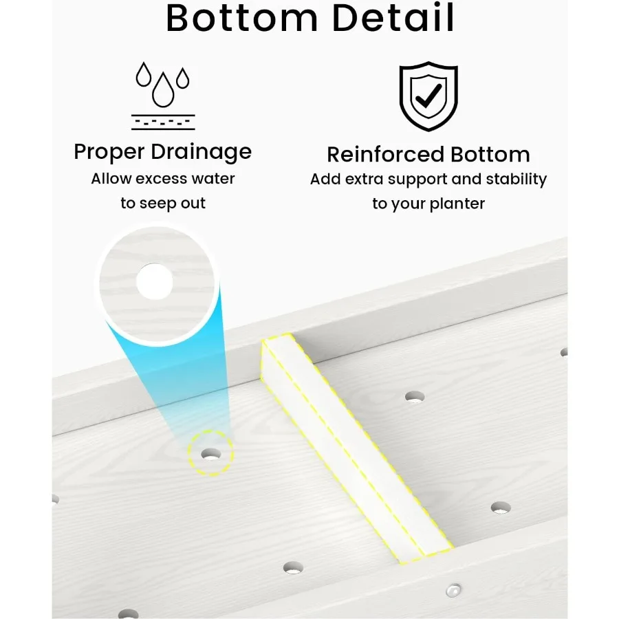 سرير حديقة صغير مرتفع HDPE صندوق زراعة مرتفع مع أرجل في الهواء الطلق زارع مناسب لجميع الأحوال الجوية أسرة مرتفعة للبذور عشب زهرة الخضار