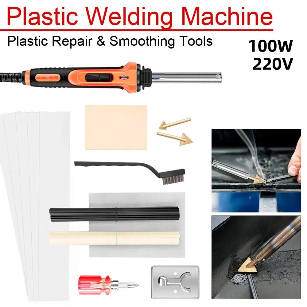 Car Bumper Repair Welder Smoothing Tool High Power 100W Electric Welding Solder Kit For Bumper Repair Tools