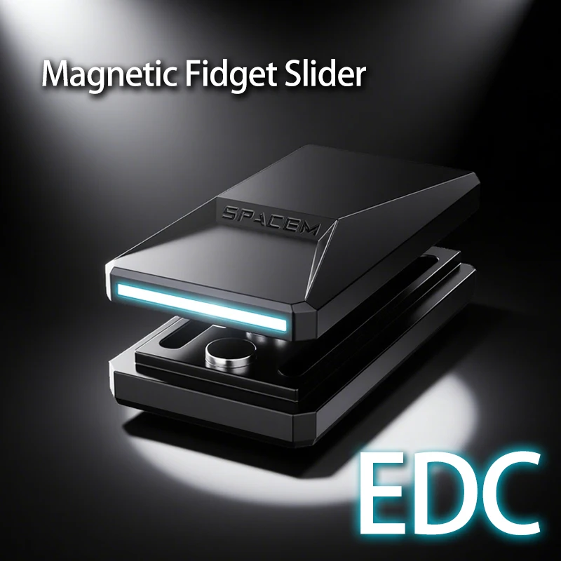 لعبة فيدجيت سلايدر الصغيرة - أداة معدنية متينة مضادة للإجهاد، دوارة جيب متوهجة لتخفيف القلق والتركيز والتشغيل الحسي #2