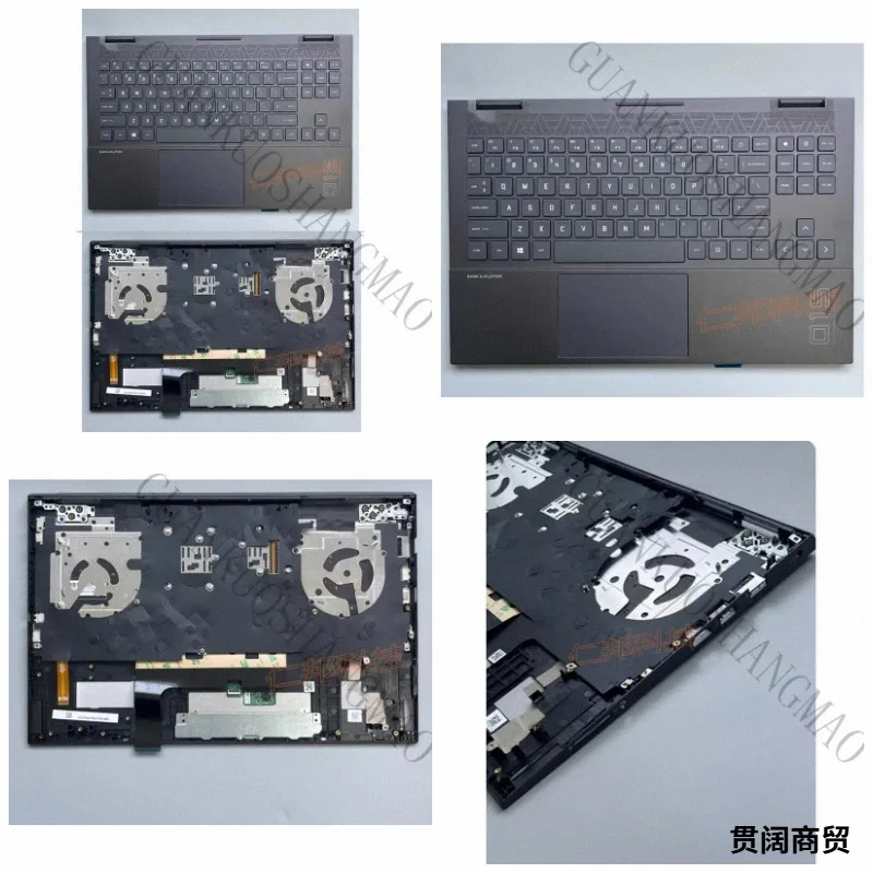 HJY...is suitable for HP OMEN 6 15-EK 15-EN TPN-Q236 portable computer keyboard palm rest backlight M00667-001
