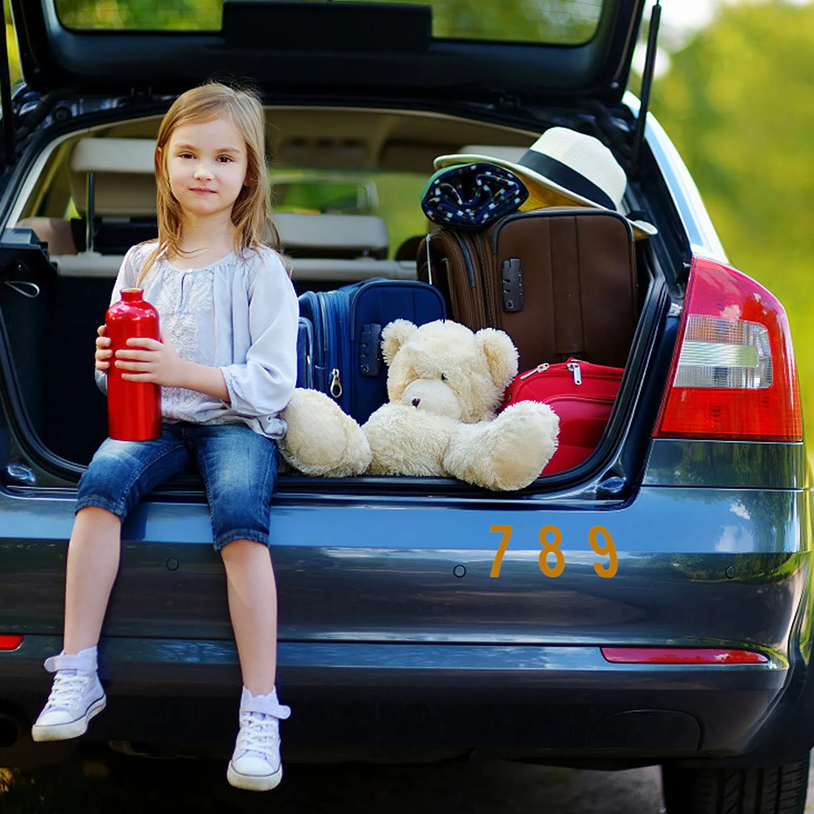 

3Sets Reflective Number Stickers Digital Decal for Mailbox Door Window Car Address Label Safe Number Sticker