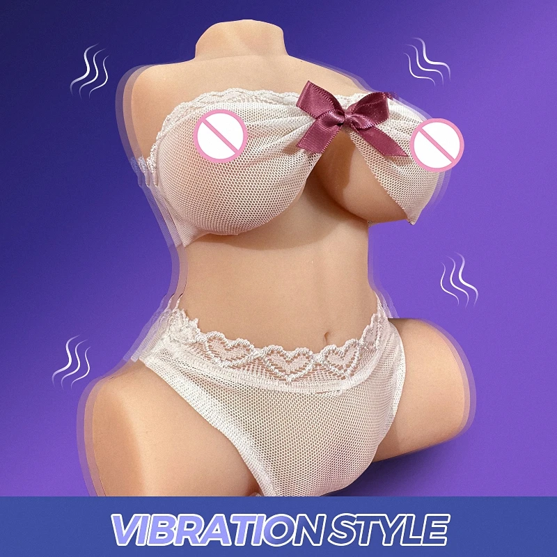 HESEKS Half Body Real Pussy Vibration Sex Doll Ass Breast With Lifelike Vagina Male Masturbator Butt Anal Adult Sex Toys For Men