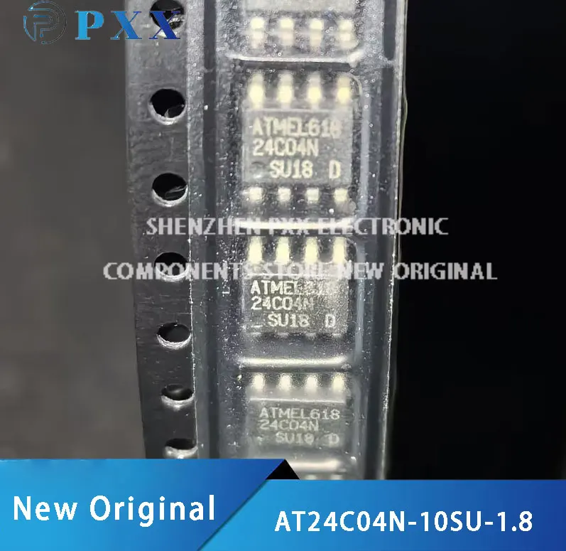 5Pcs. New Original AT24C04N-10SU-1.8 AT24C04 2-wire Serial EEPROM Memory & Data Storage 4K (512 x 8) SOIC-8