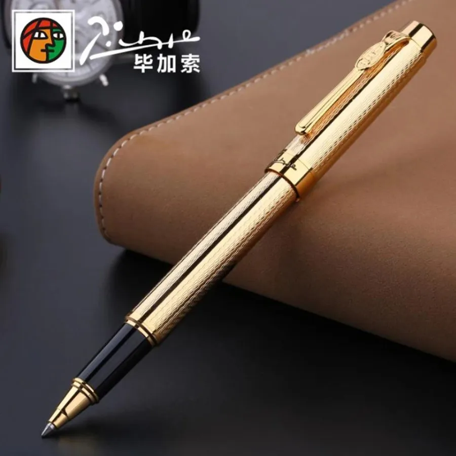 For Picasso for Pimio 933 Creative Avignon Metal Roller Ball Pen Refillable Professional Office Stationery Tool with Gift Box
