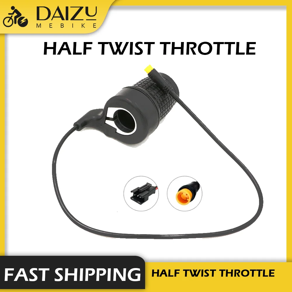 

Half Twist Throttle Electric Bicycle Waterproof Plug Control Speed Gas Handle Scooter Accessories Efficient and Convenient