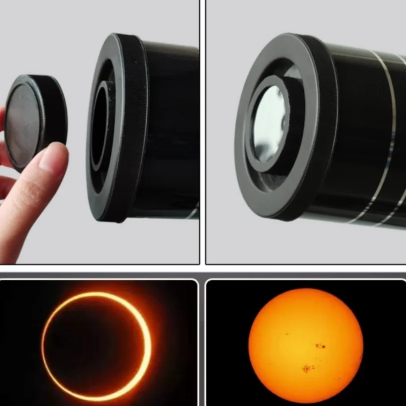 46.5mm Astronomical Telescope Monocular Solar Filter Safety Sun Film Sunspot Corona Flare Eclipse Observe for Celestron P A Set