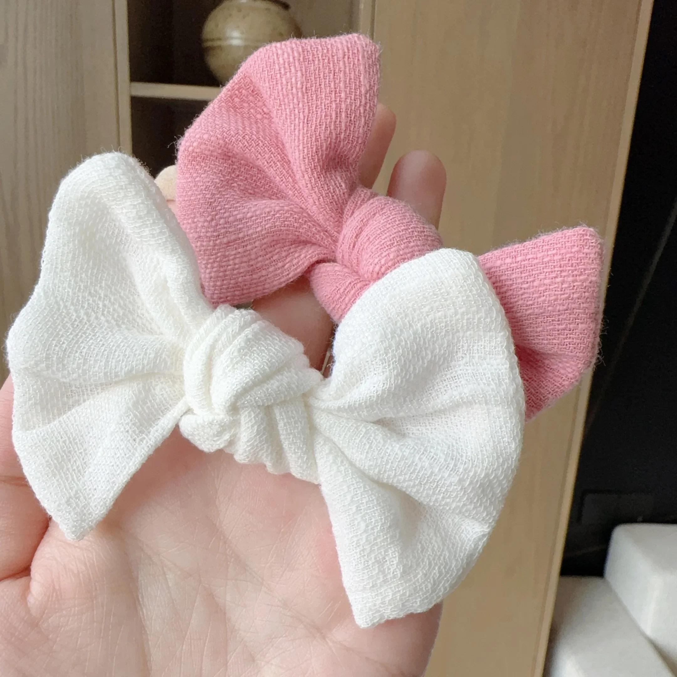 Candy Color Bowknot Baby Headband, Turbante para meninas recém-nascidas, Elastic Hair Bands, Nylon Headwear Acessórios para cabelo infantil Bonito, Atacado