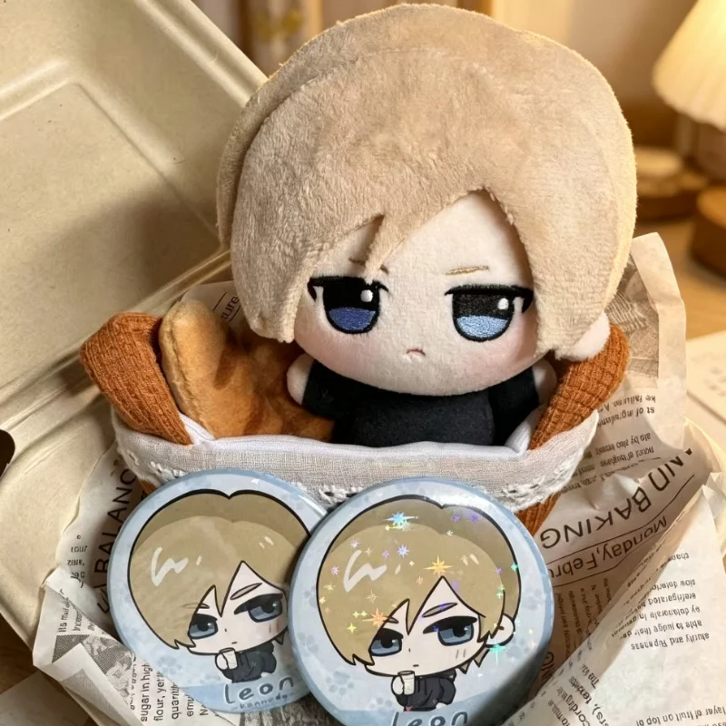 Muñeco de Peluche de 10 cm de Leon Scott Kennedy de Resident Evil, Juguete de Algodón para Niños, Peluche para Disfrazarse, Decoración, Regalo de Cumpleaños, Lindo Colgante