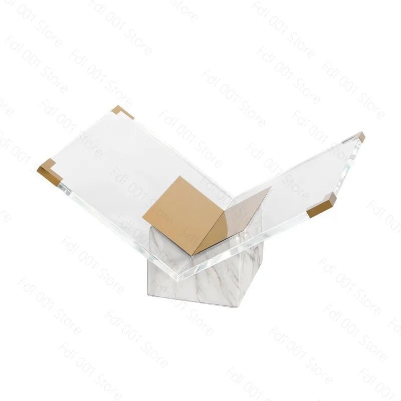 Book Page Display Stand Desktop Promotional Album Stand Model Room X Display Stand Transparent Acrylic Magazine Table