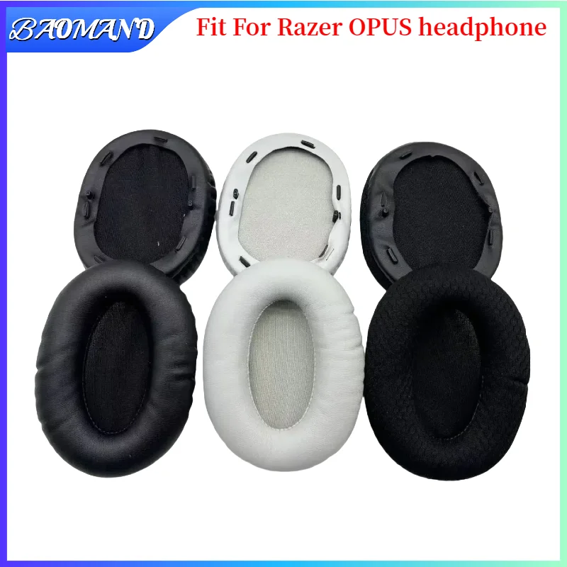 

BAOMAND Replacement foam Ear Pads pillow Cushion Cover For Razer OPUS Gaming Headphone Headset EarPads