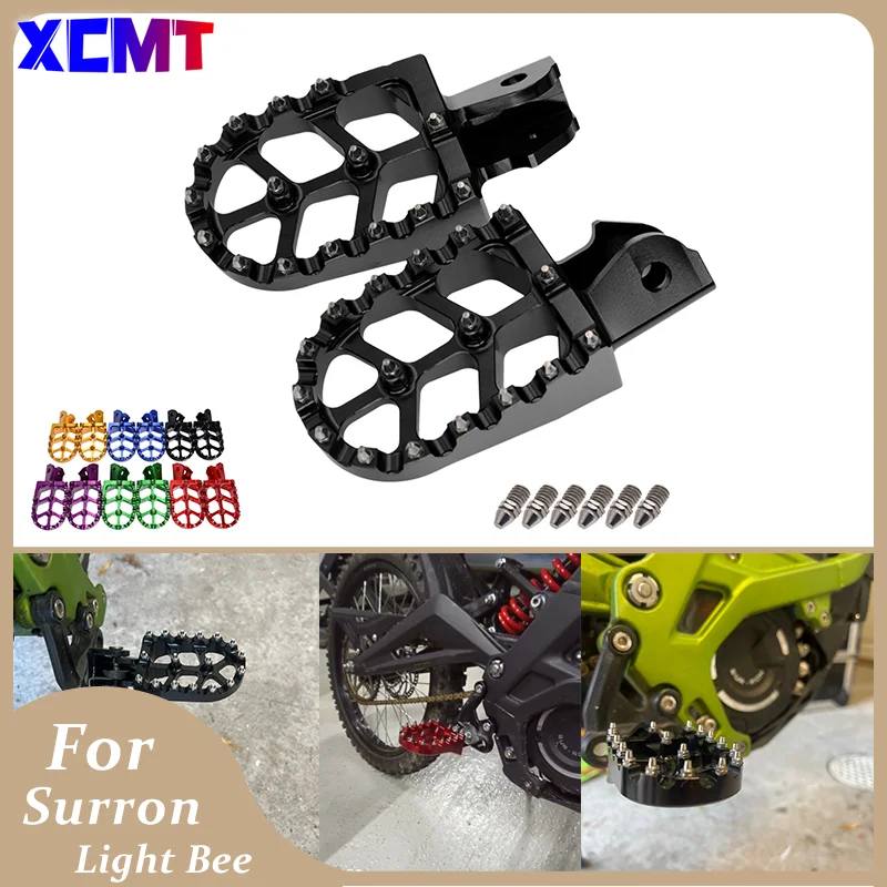 

Motorcycle Footpegs For Surron Light Bee S X CNC Foot Pegs Rests Pedals Pad Sur-Ron Sur Ron Electric Dirt Pit Bike