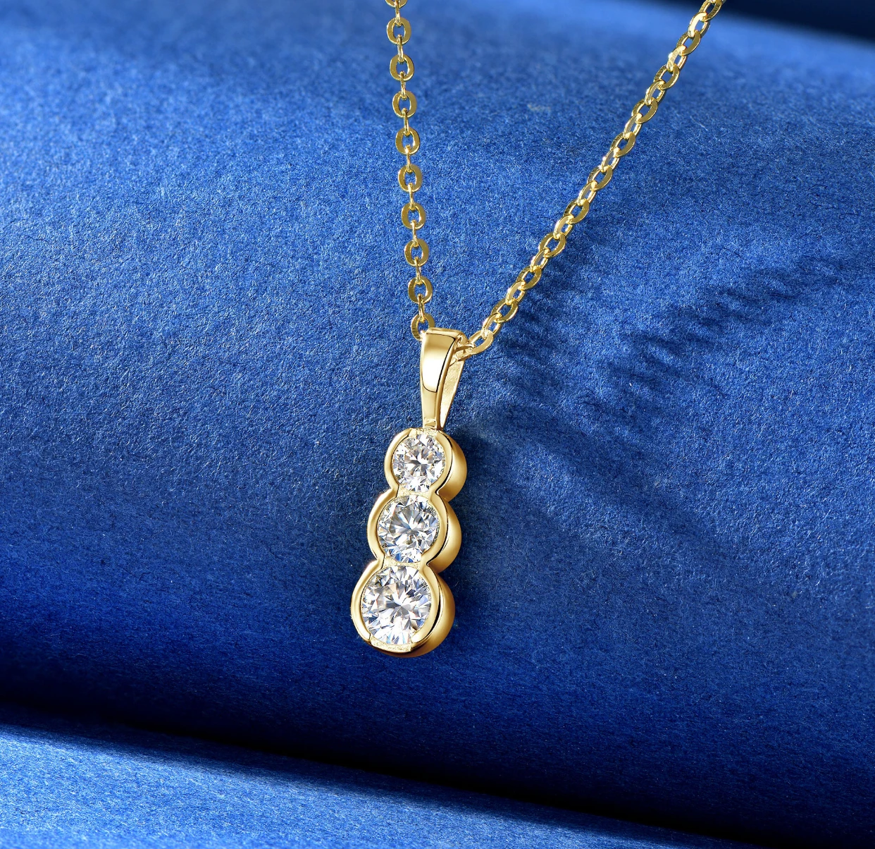 حار بيع مويسانيتي S925 الفضة الراقية الفاخرة تألق قلادة طوق سلسلة قلادة تصميم أنيق