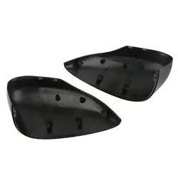 Rearview Mirror Cover Side Wing Mirror Caps Fit For Ford Fiesta MK7 2008 - 2017 Glossy Black Replacement Car Accessories